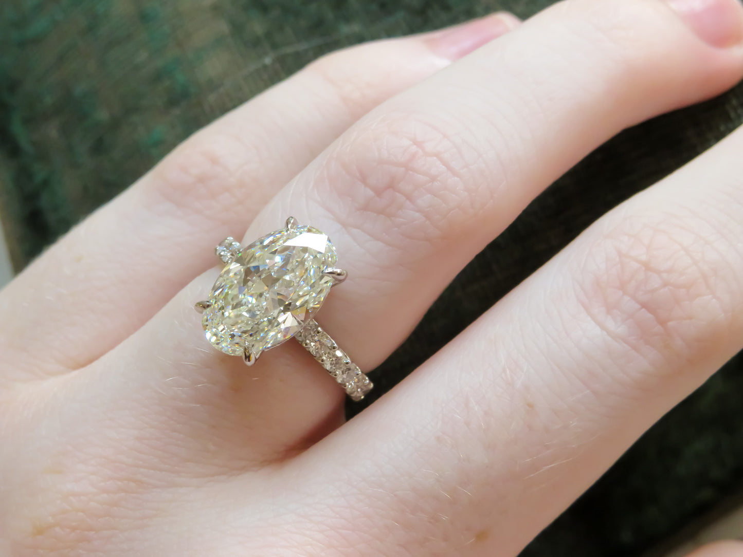 4.01 Carat GIA Certified Diamond Ring in Platinum