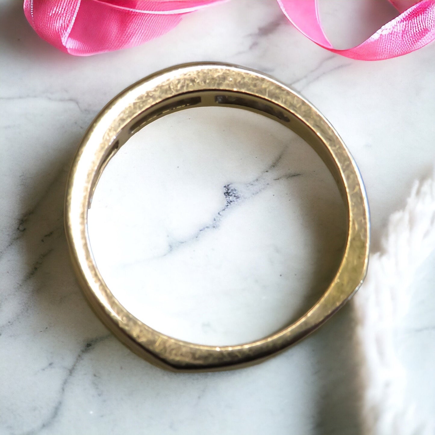 Channel Set Diamond Wedding Band in 14K White Gold