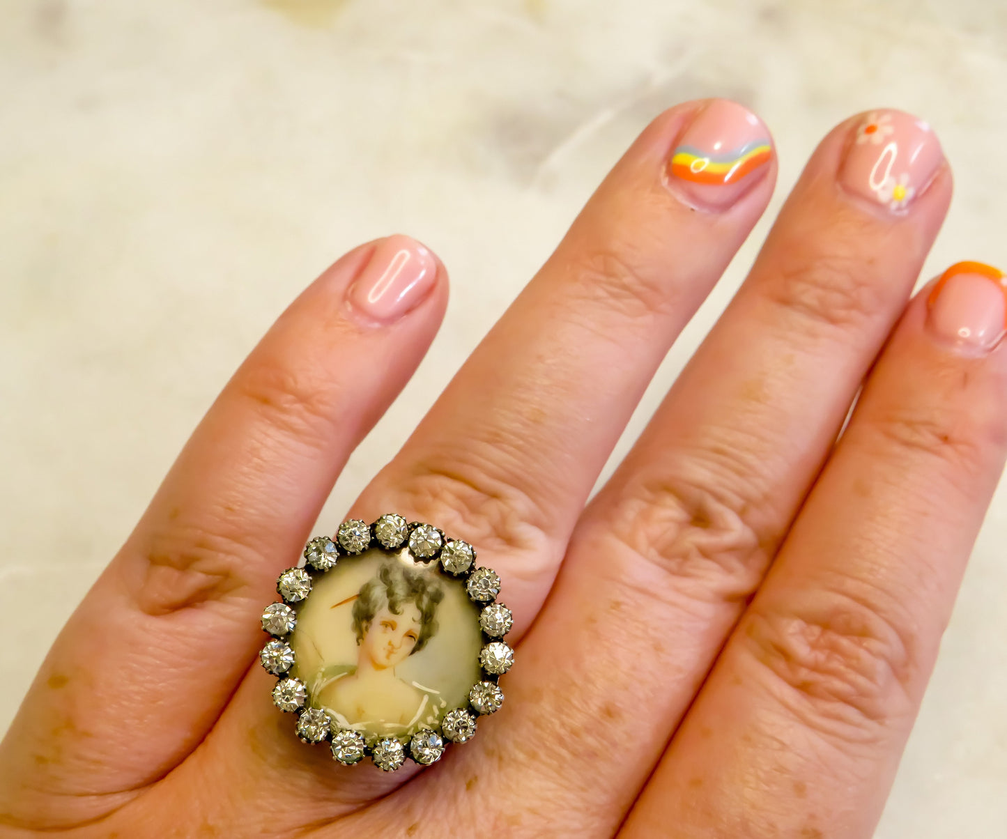 Portrait Miniature Conversion Ring