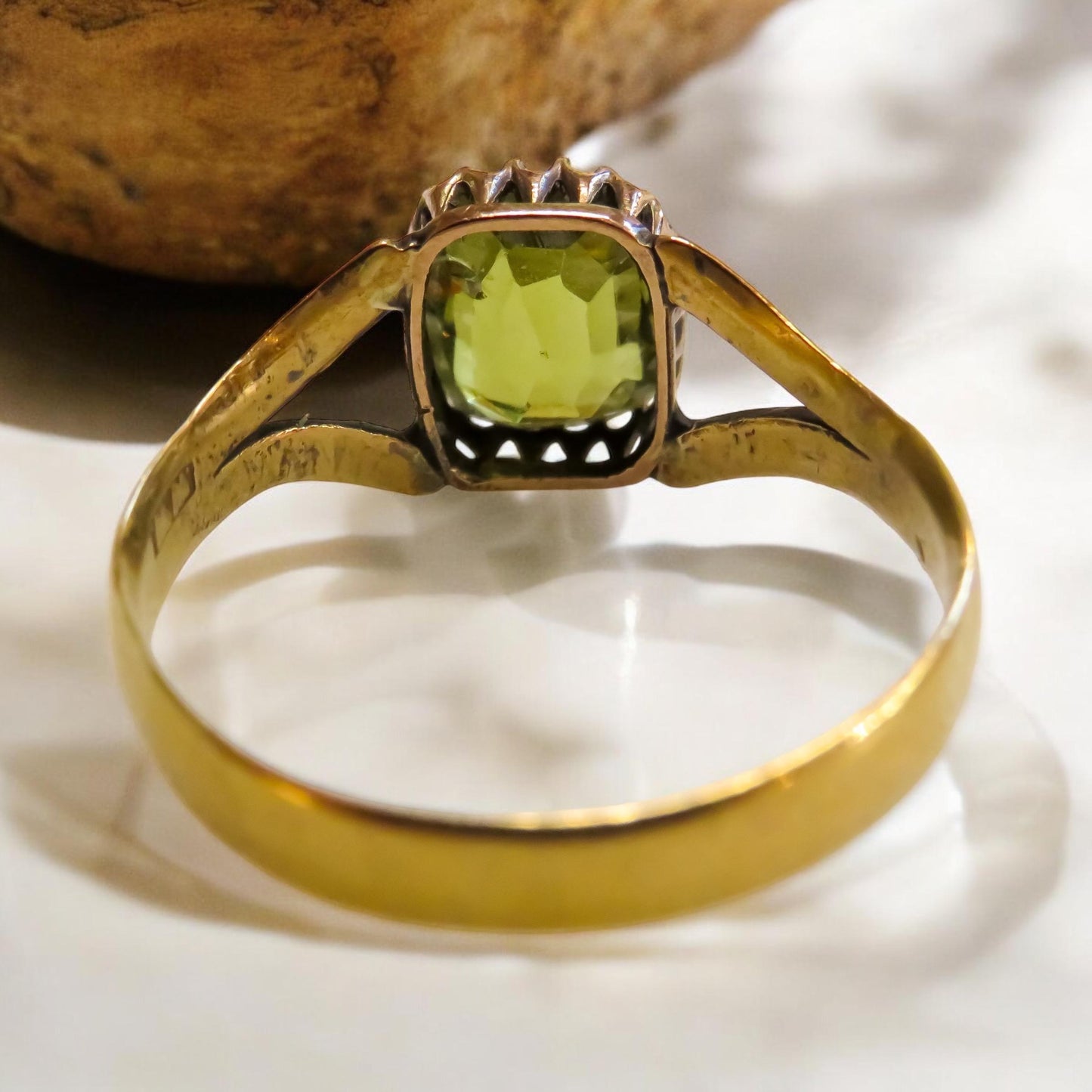 Rare Antique Chrysoberyl Ring in 22K Gold