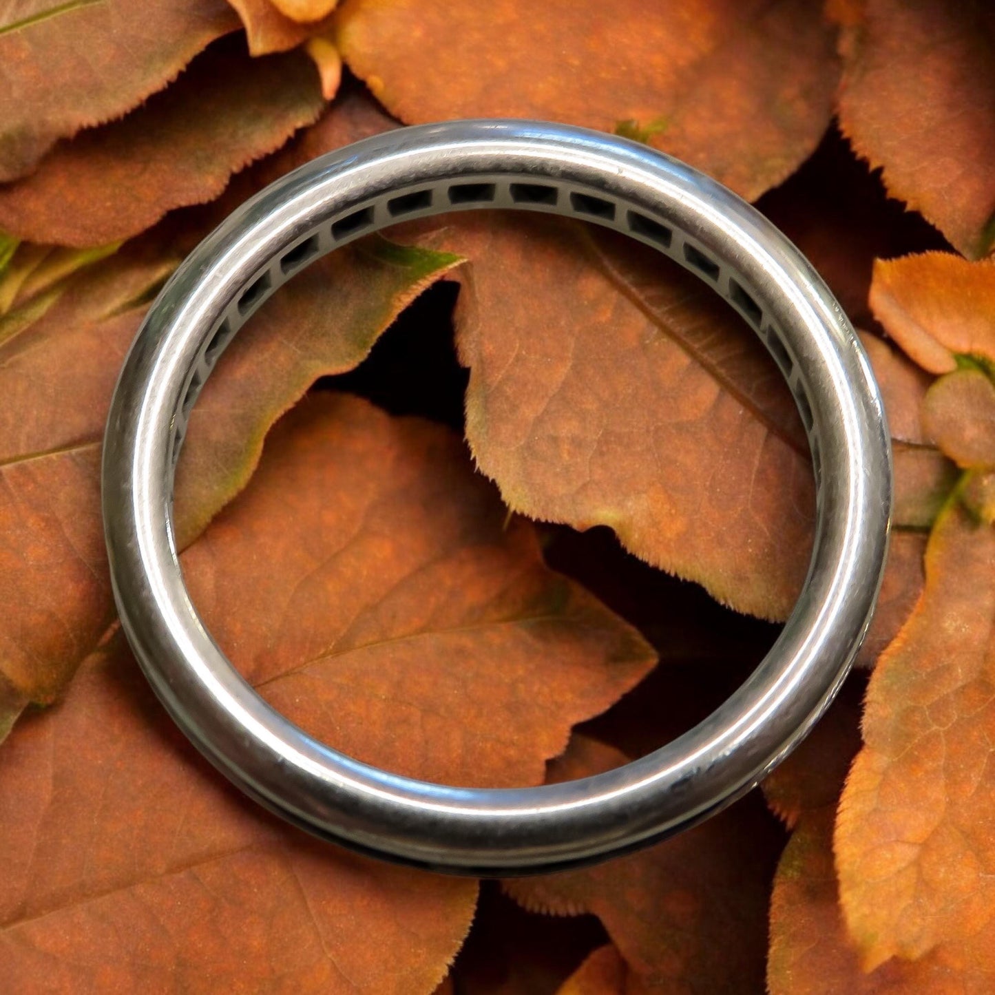 Sapphire Eternity Band in Platinum Art Deco Era