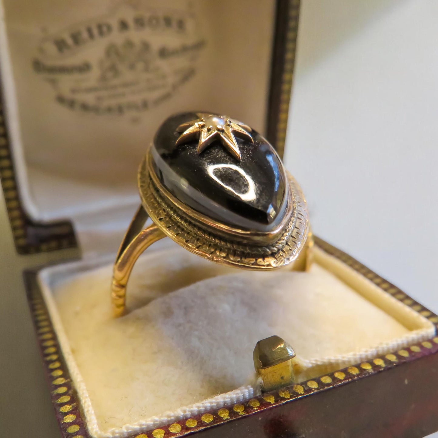 Victorian Nicolo Onyx Ring