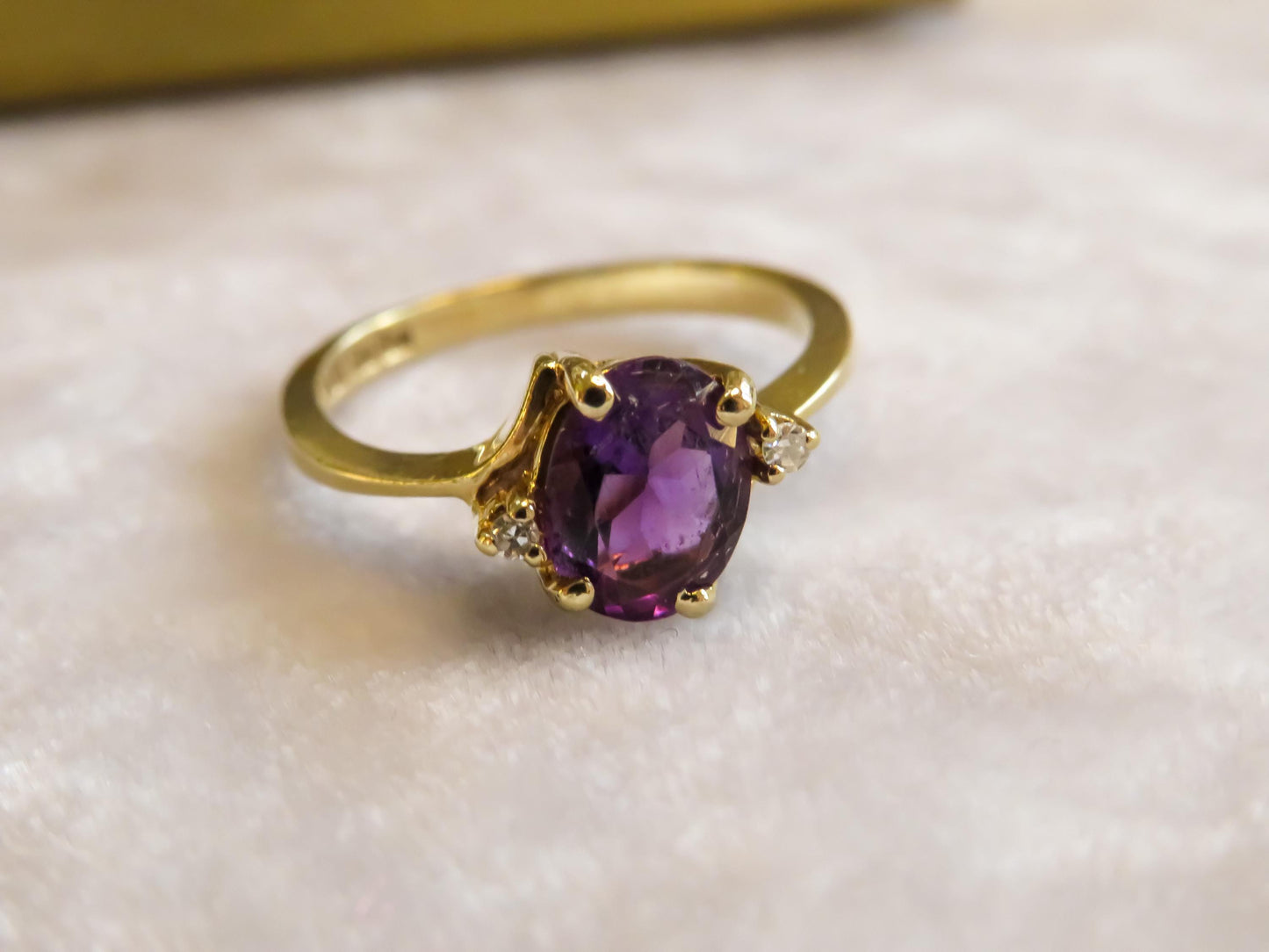 Amethyst and Diamond Ring
