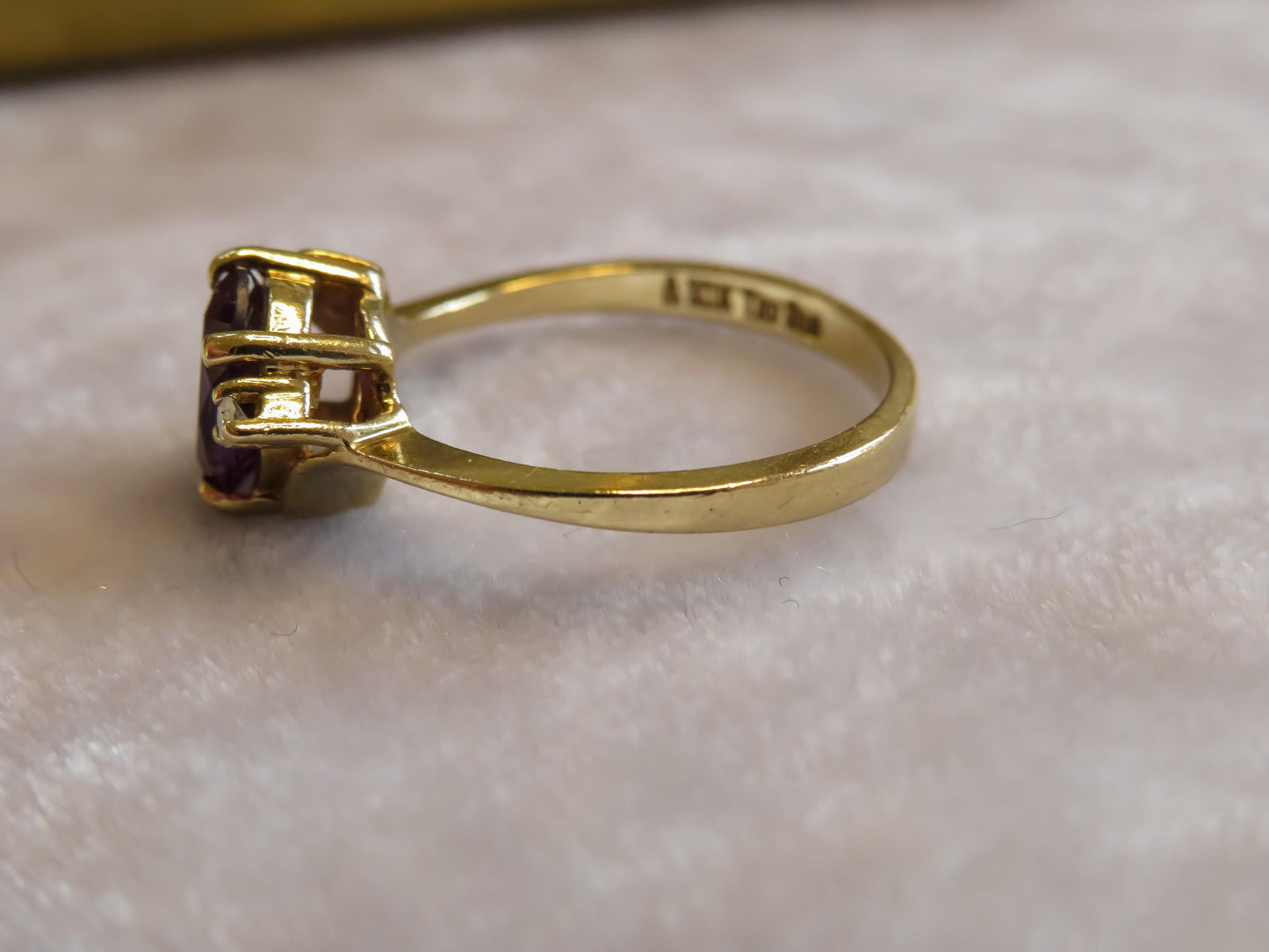 Amethyst and Diamond Ring