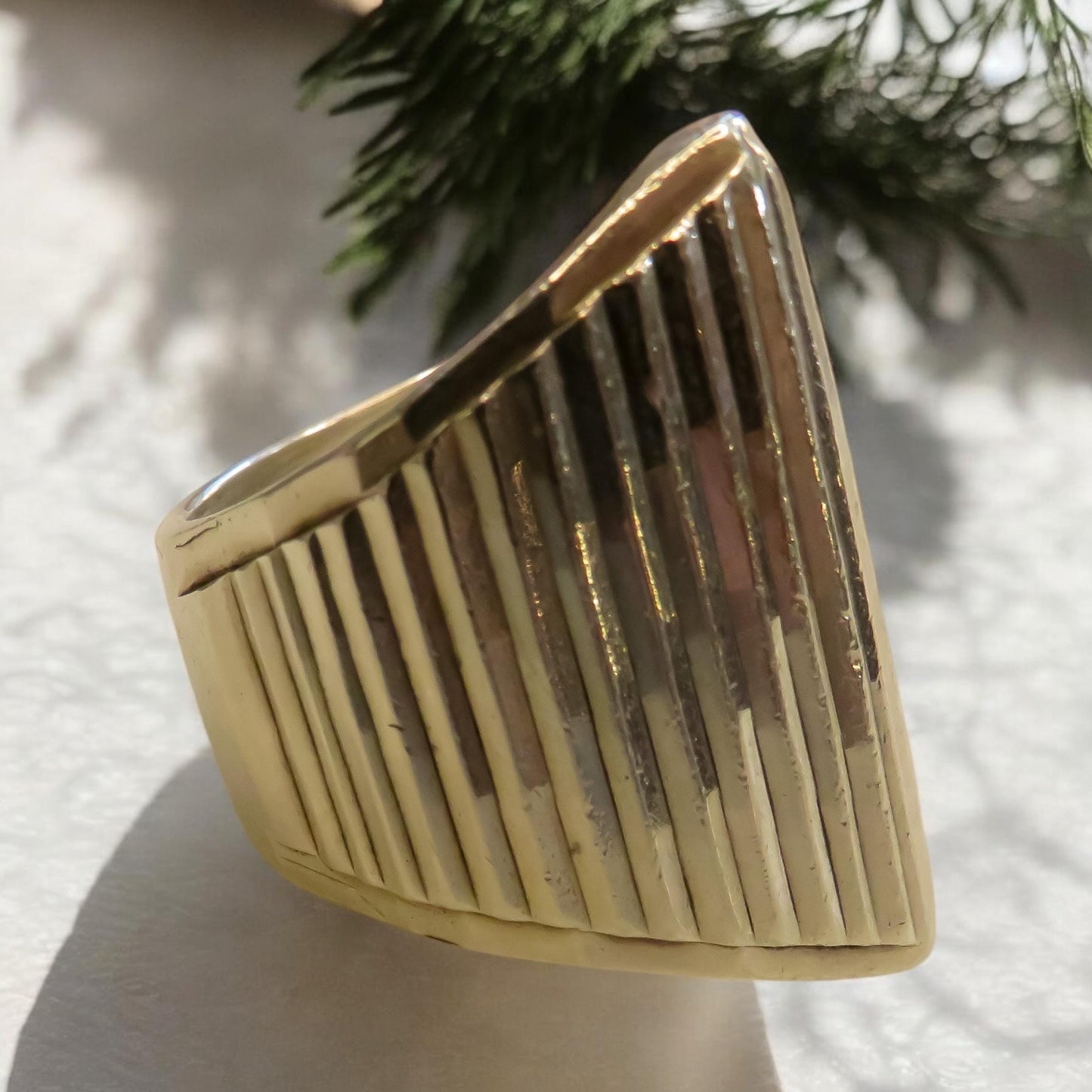 Sterling Silver Shield Ring