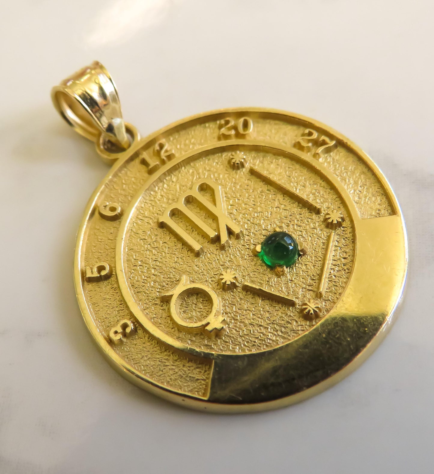 Estate Roberts & Belk Virgo Medallion in 14K Gold
