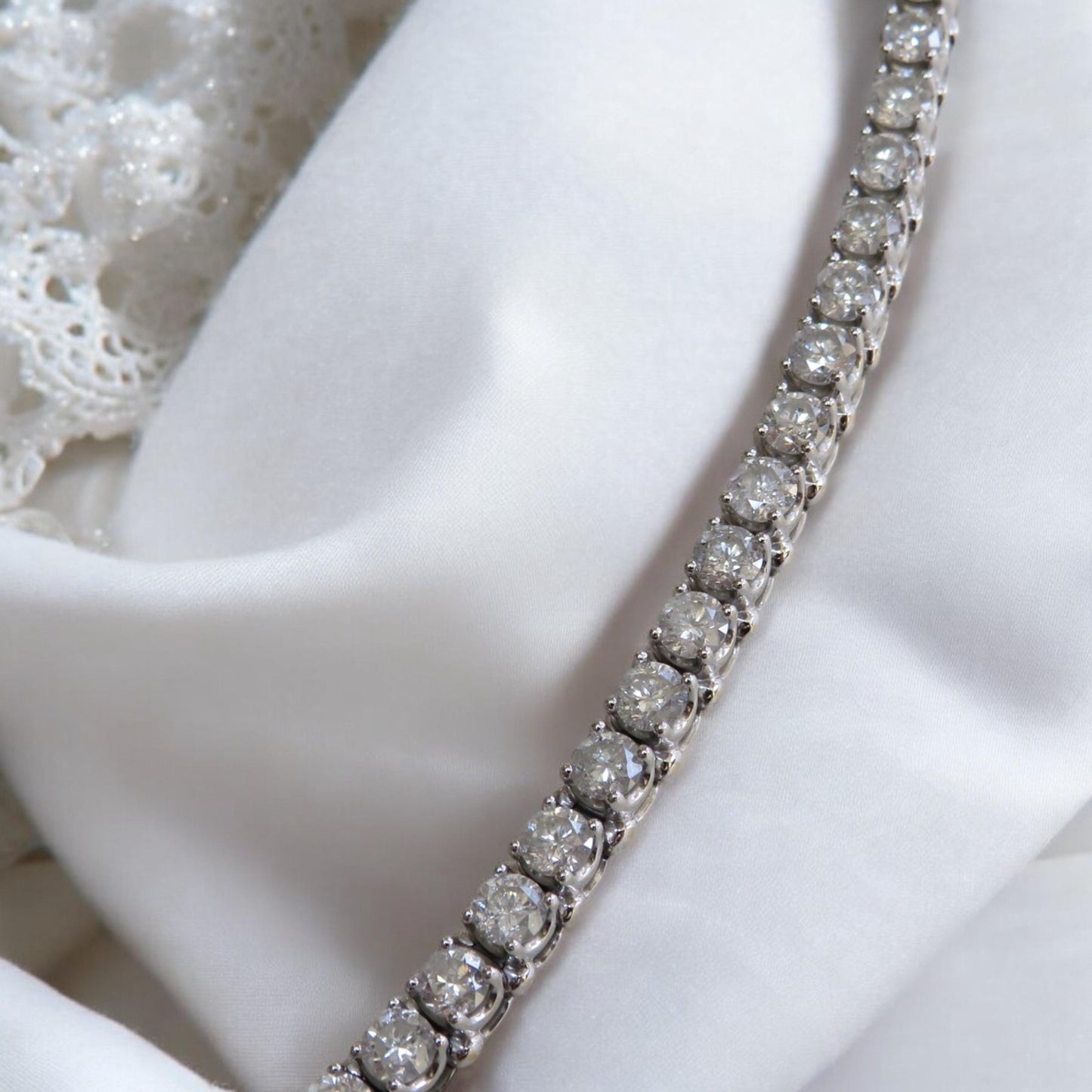 Natural Diamond Tennis Bracelet 4.30 Carats