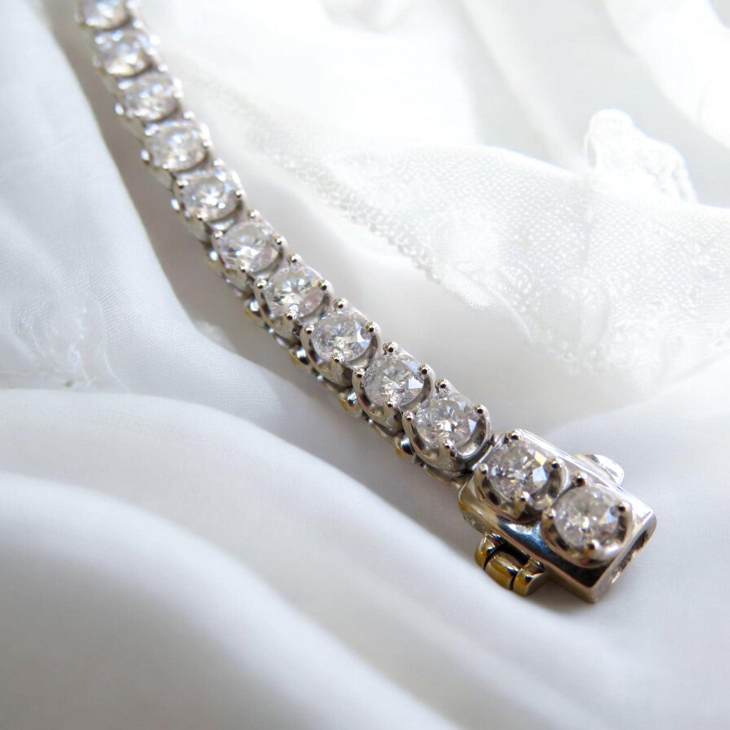 Natural Diamond Tennis Bracelet 4.30 Carats
