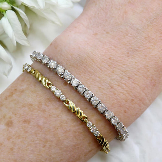 Natural Diamond Tennis Bracelet 4.30 Carats