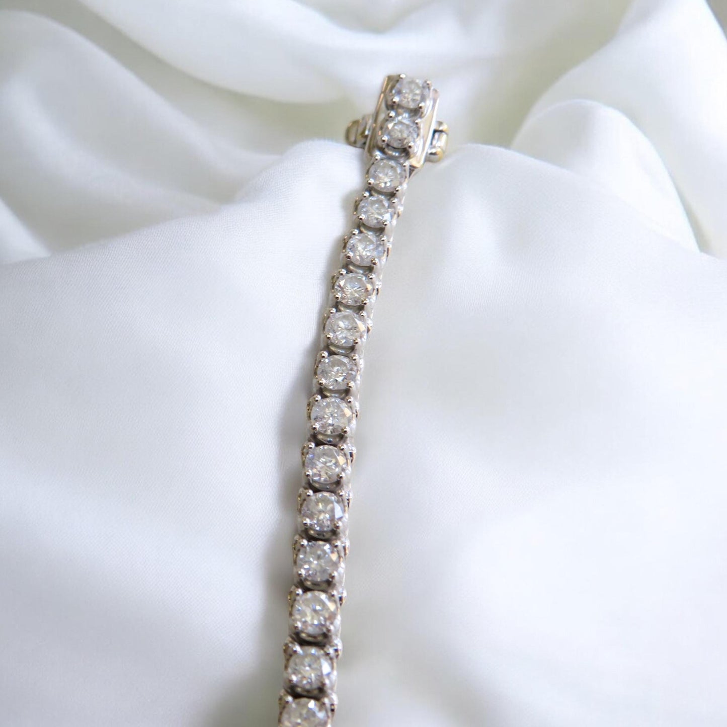 Natural Diamond Tennis Bracelet 4.30 Carats