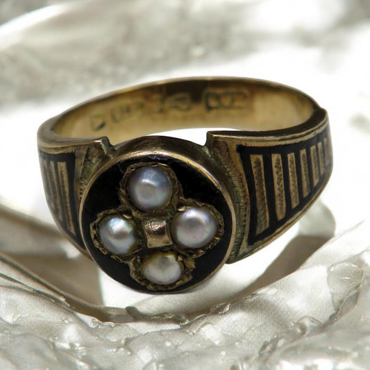 Mourning Ring with Hidden Locket