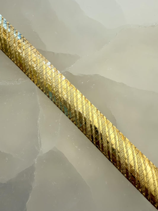 14K Gold Estate Bracelet  Bold Vintage Design