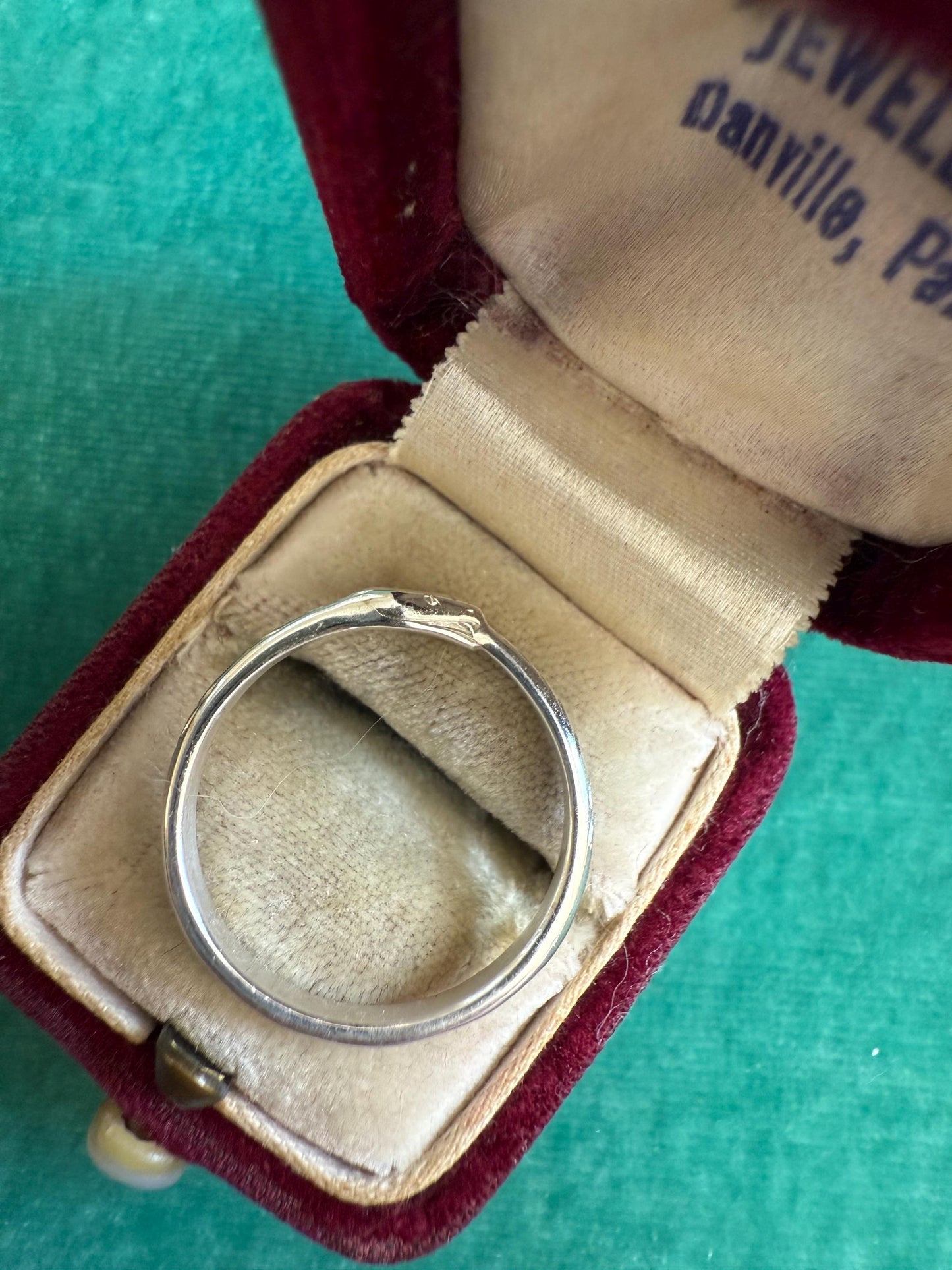 Hand Engraved Sterling Silver Ouroboros Ring Size 6.5 Symbol of Eternity Handmade Snake Ring
