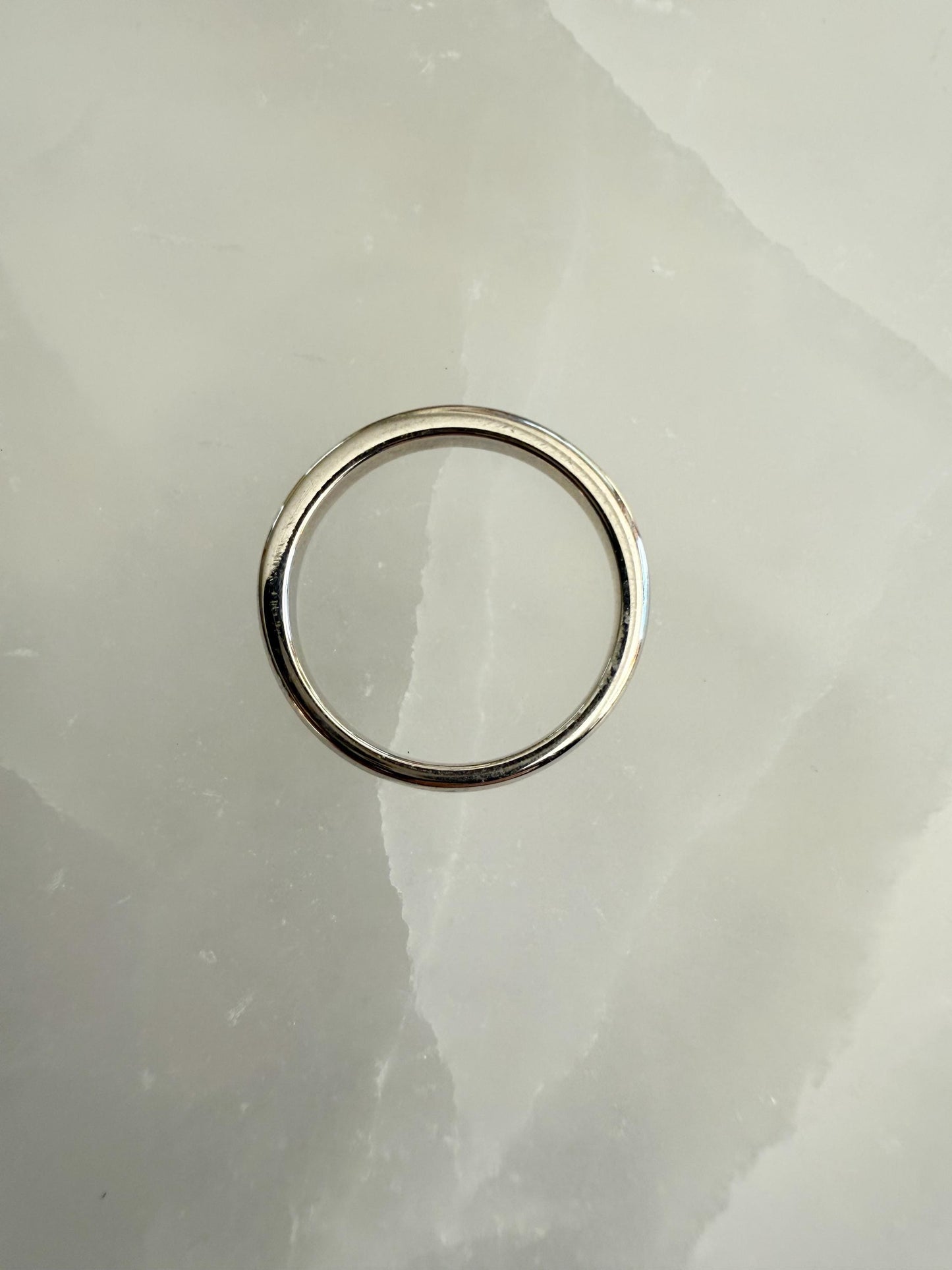 18K White Gold Diamond Band Ring | .25ct Sparkling H/SI1 Diamonds | Estate Fine Jewelry Size 6