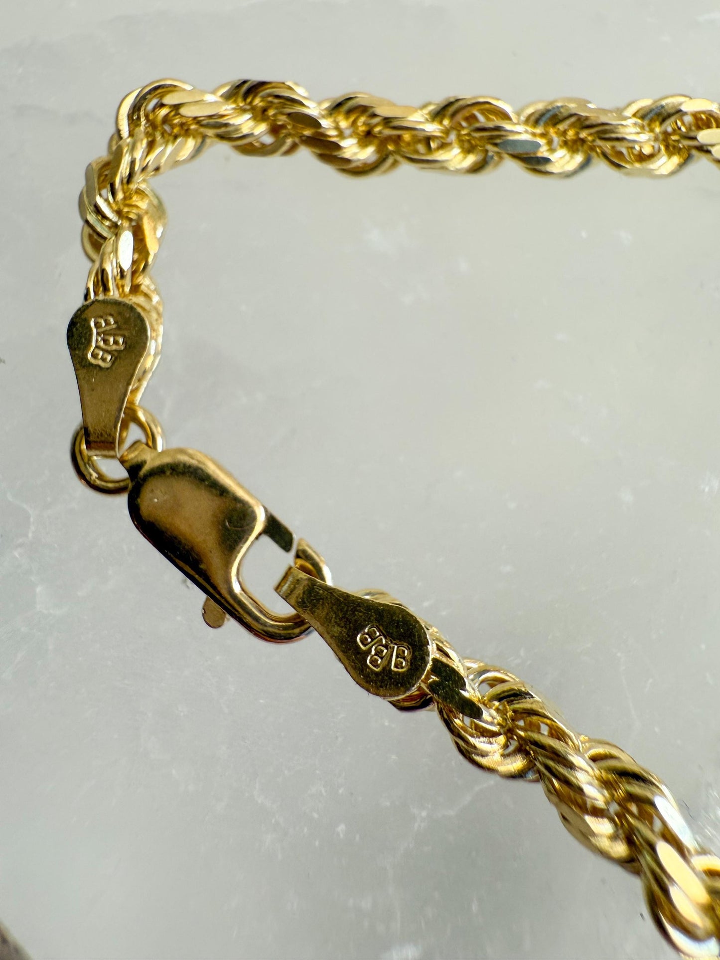 Vintage 14K Gold Rope Chain | 16 Solid Gold Necklace, 16.23g | Classic Unisex Chain Layering Staple