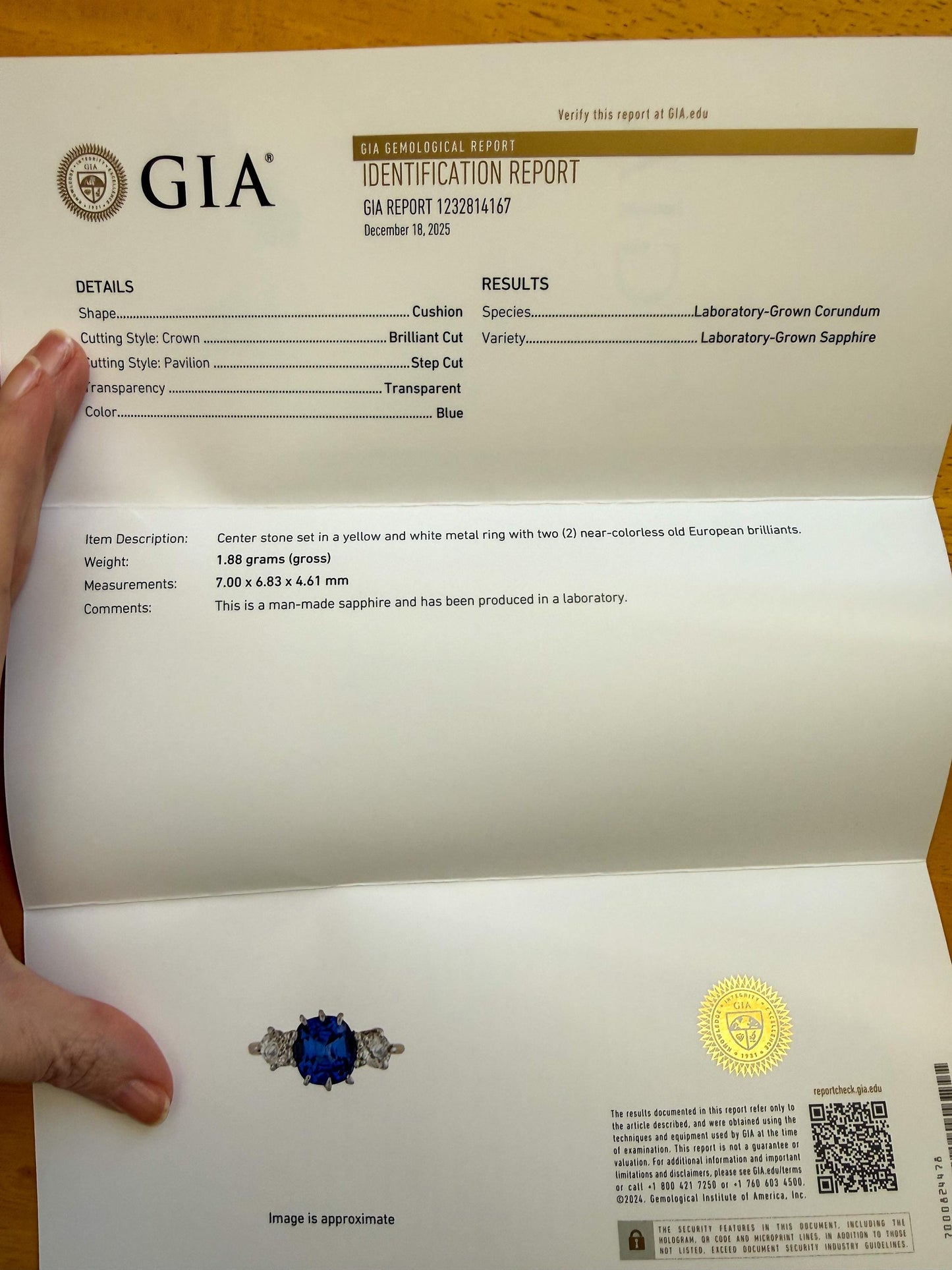 Art Deco Sapphire and Diamond Ring | Platinum and 18K Gold