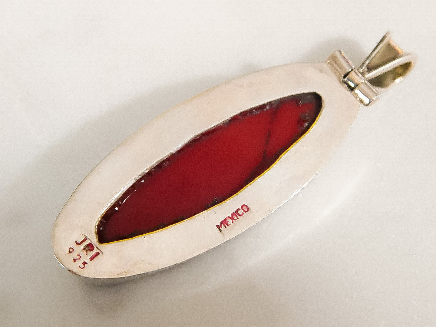 Vintage Signed JRI Silver Pendant