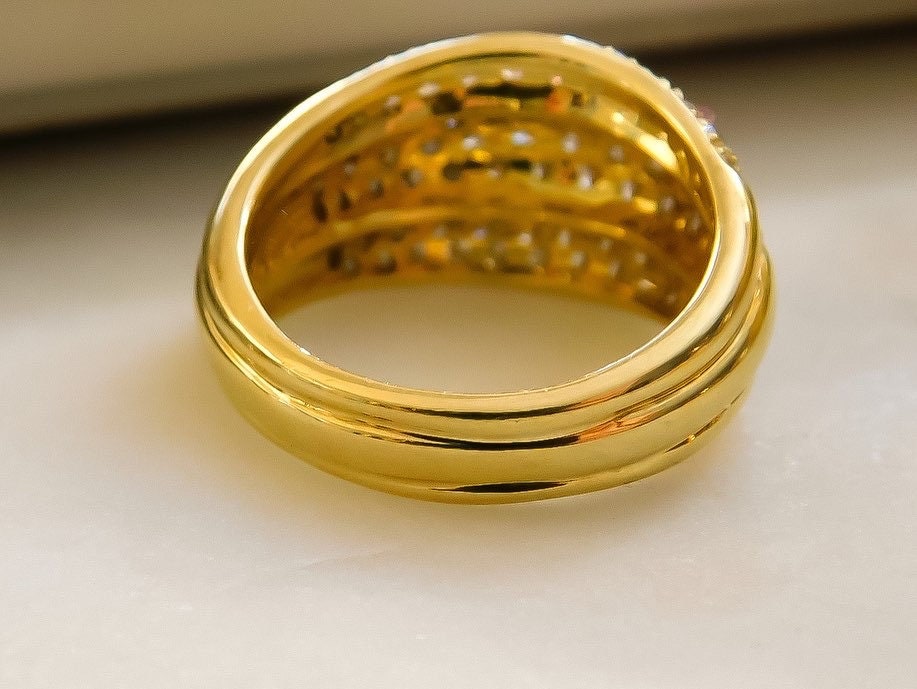 Vintage Two Carat Diamond Dome Ring