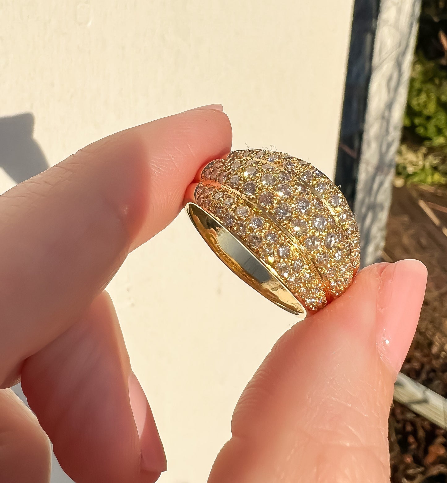Vintage Two Carat Diamond Dome Ring