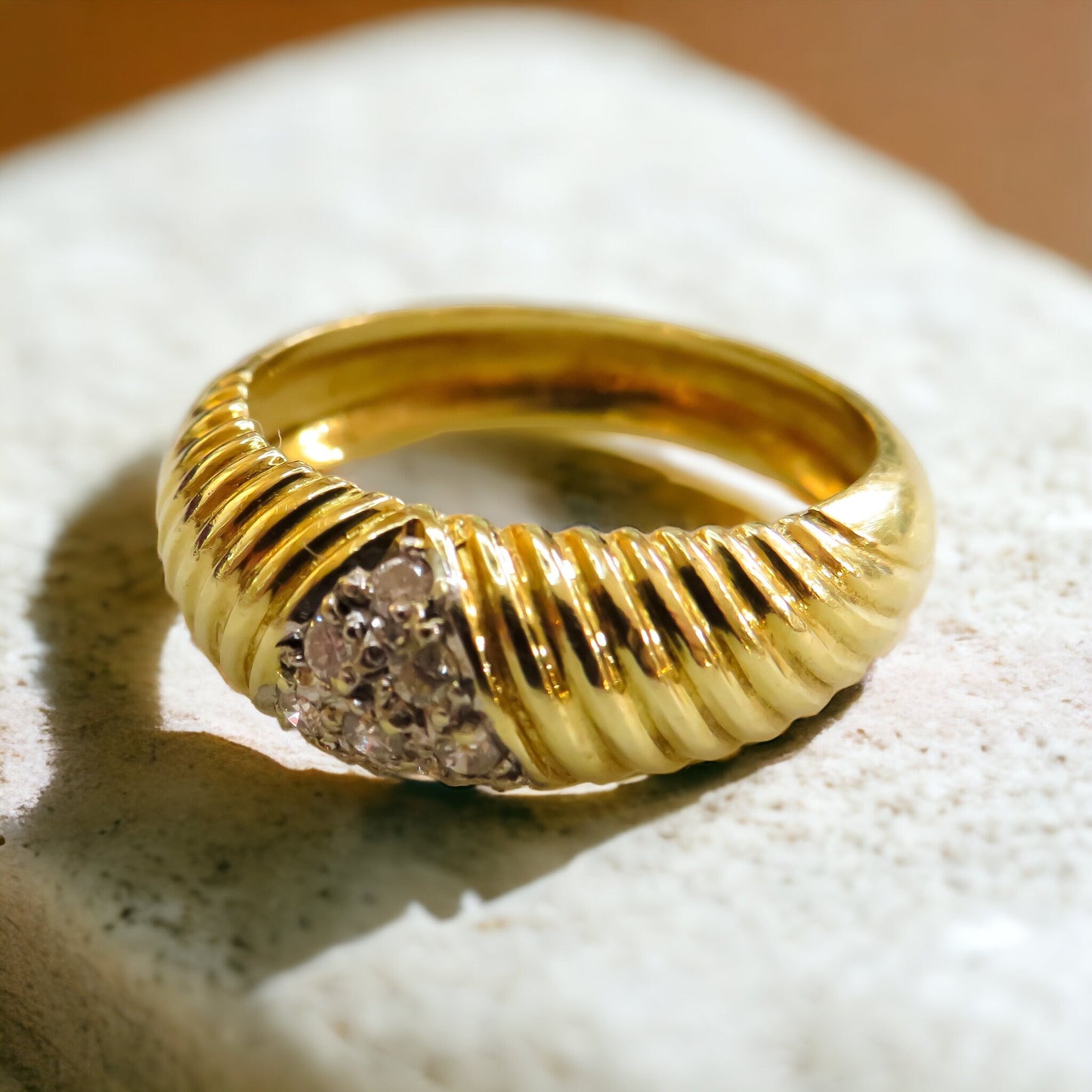 Vintage Diamond Cluster Band