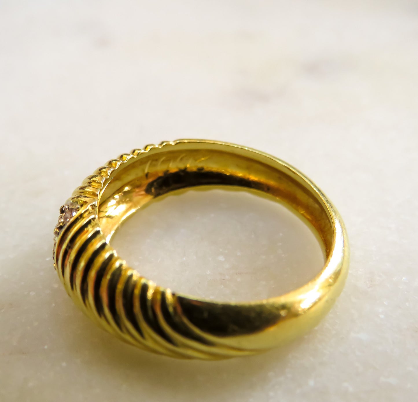 Vintage Diamond Cluster Band