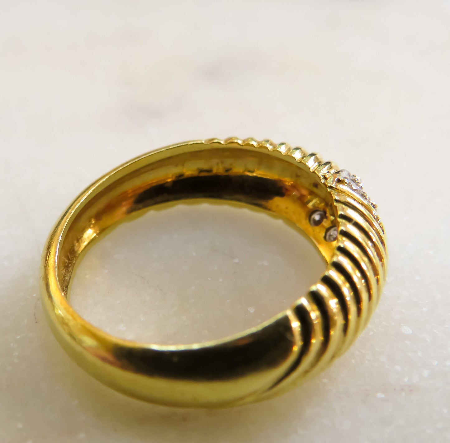 Vintage Diamond Cluster Band