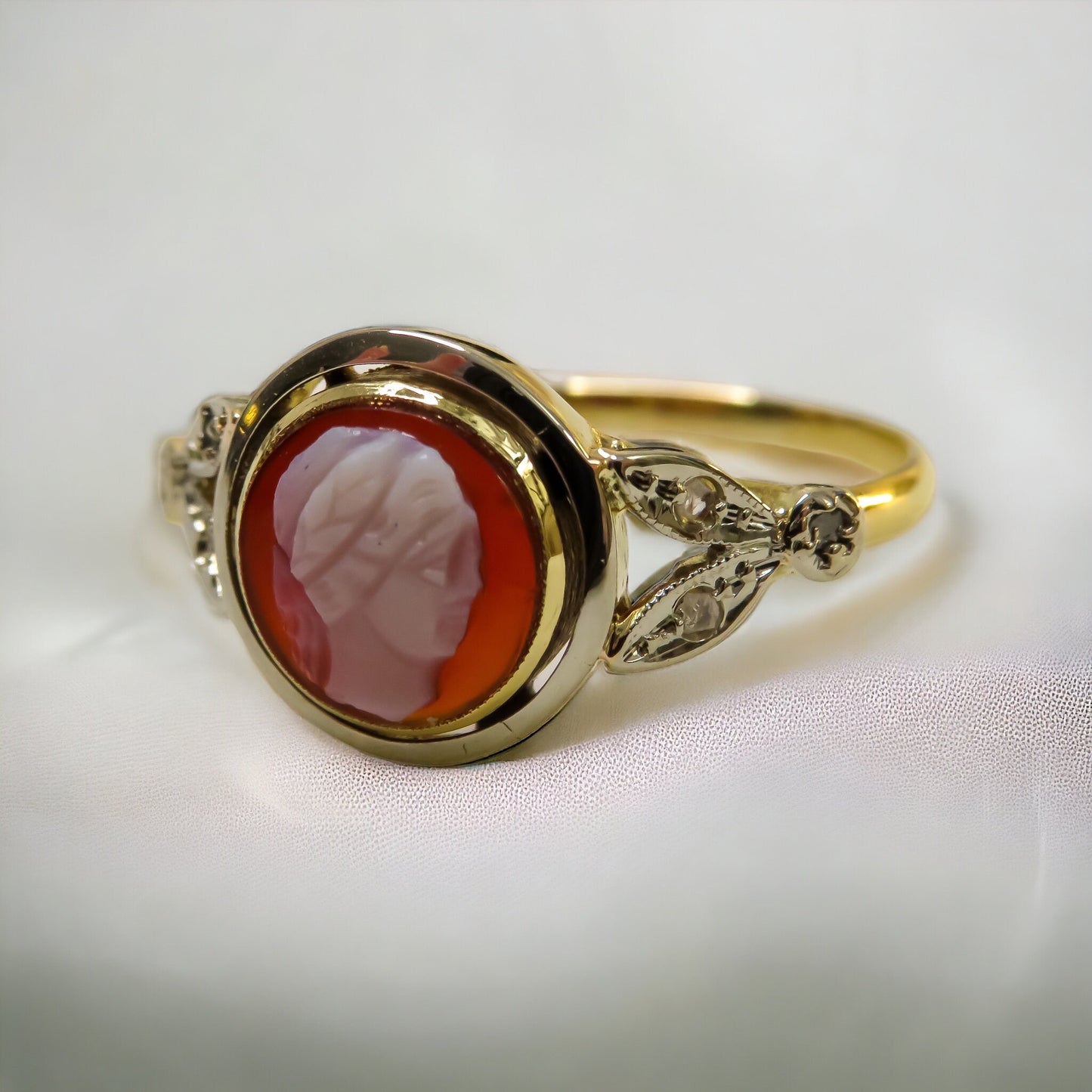 Hardstone Cameo Ring