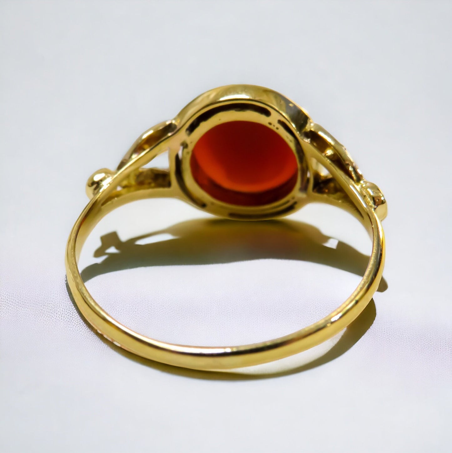 Hardstone Cameo Ring