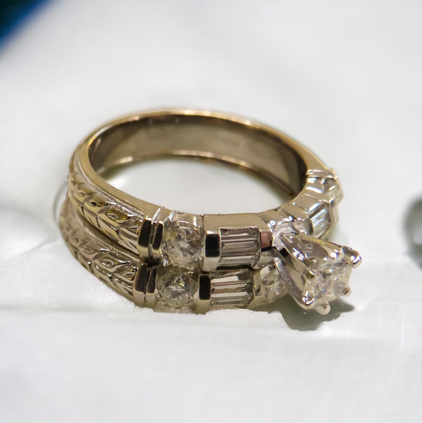 Vintage Diamond Bridal Set