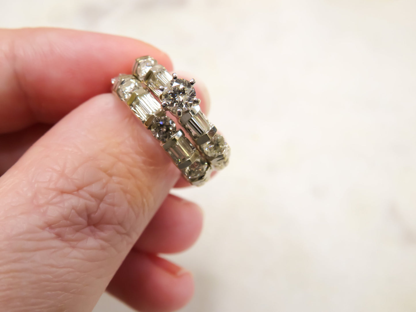 Vintage Diamond Bridal Set