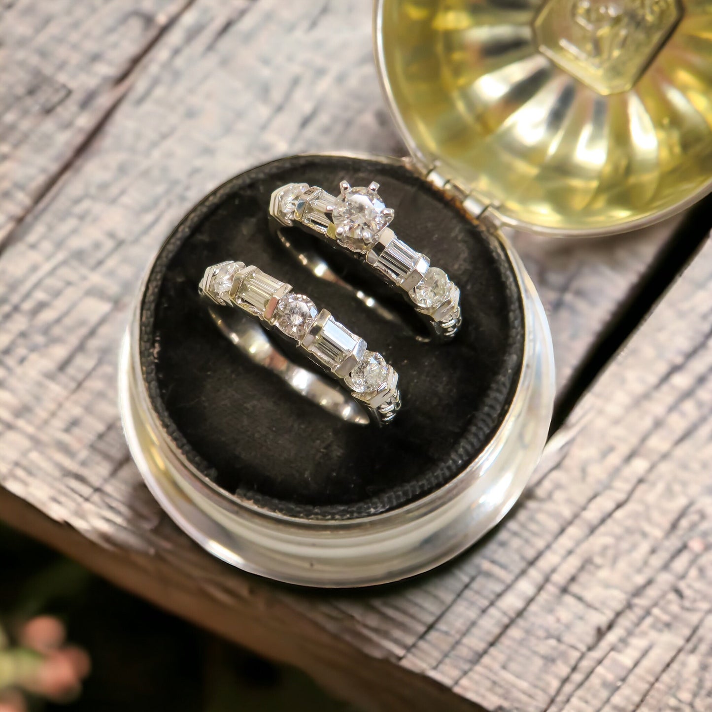 Vintage Diamond Bridal Set