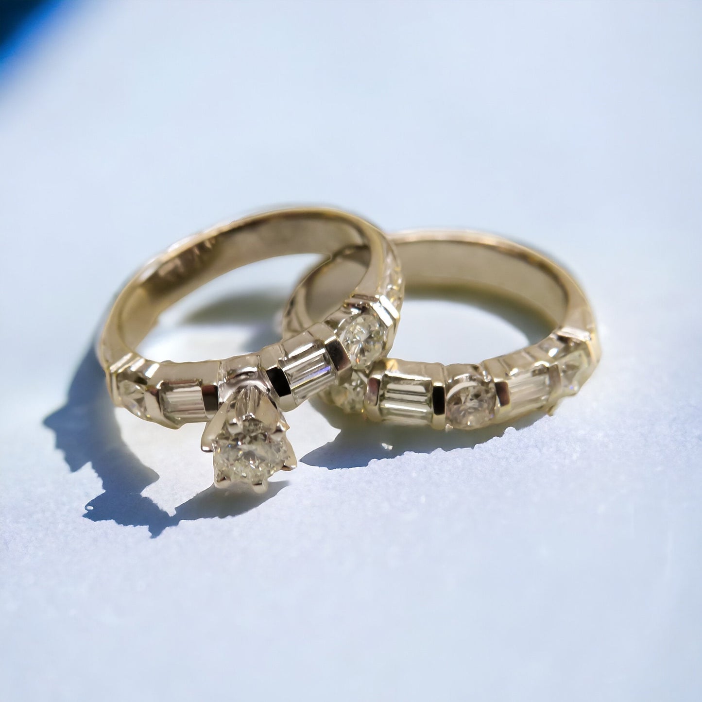 Vintage Diamond Bridal Set