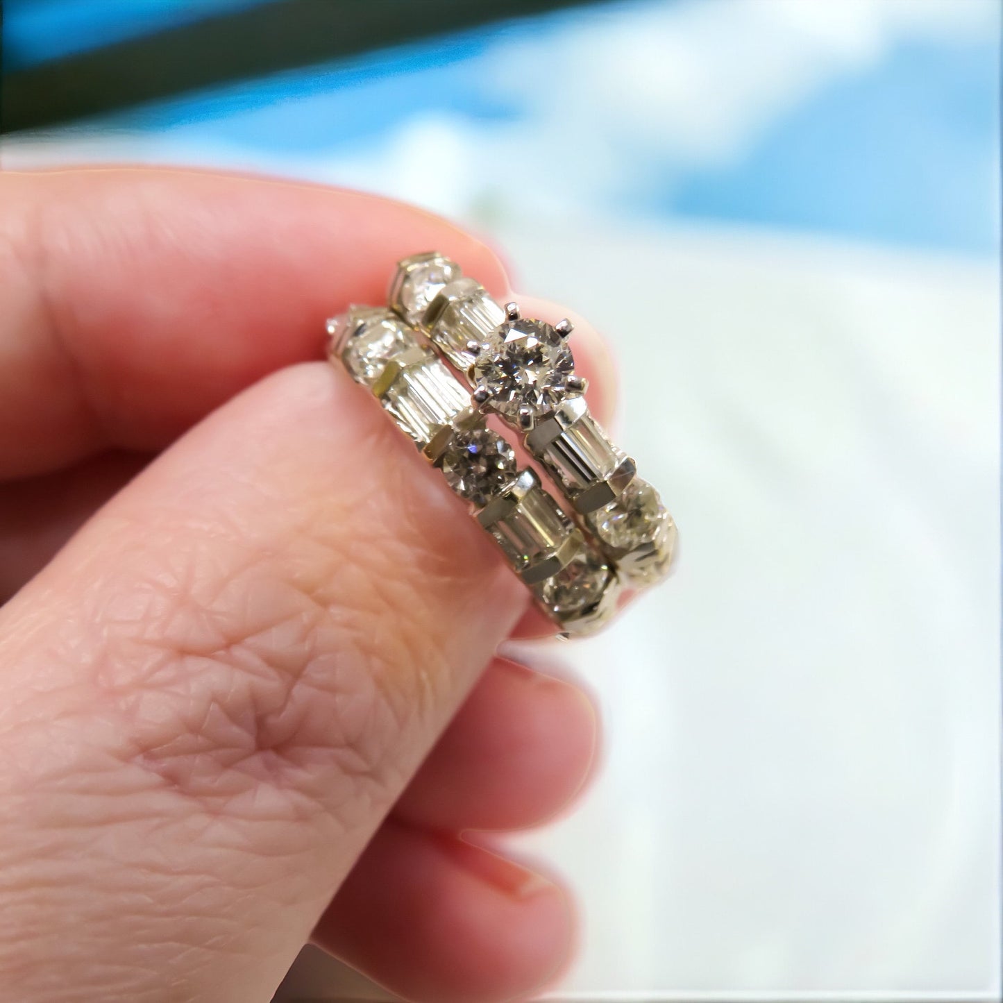 Vintage Diamond Bridal Set