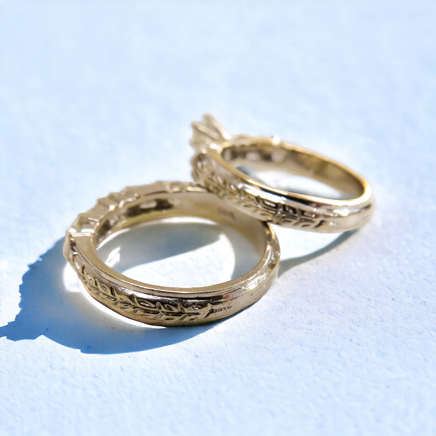 Vintage Diamond Bridal Set