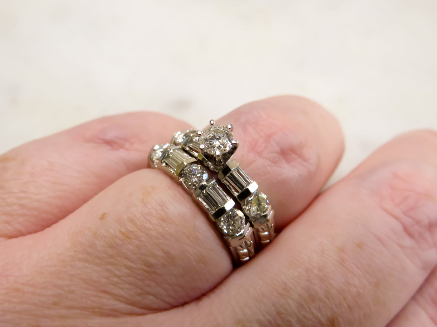 Vintage Diamond Bridal Set