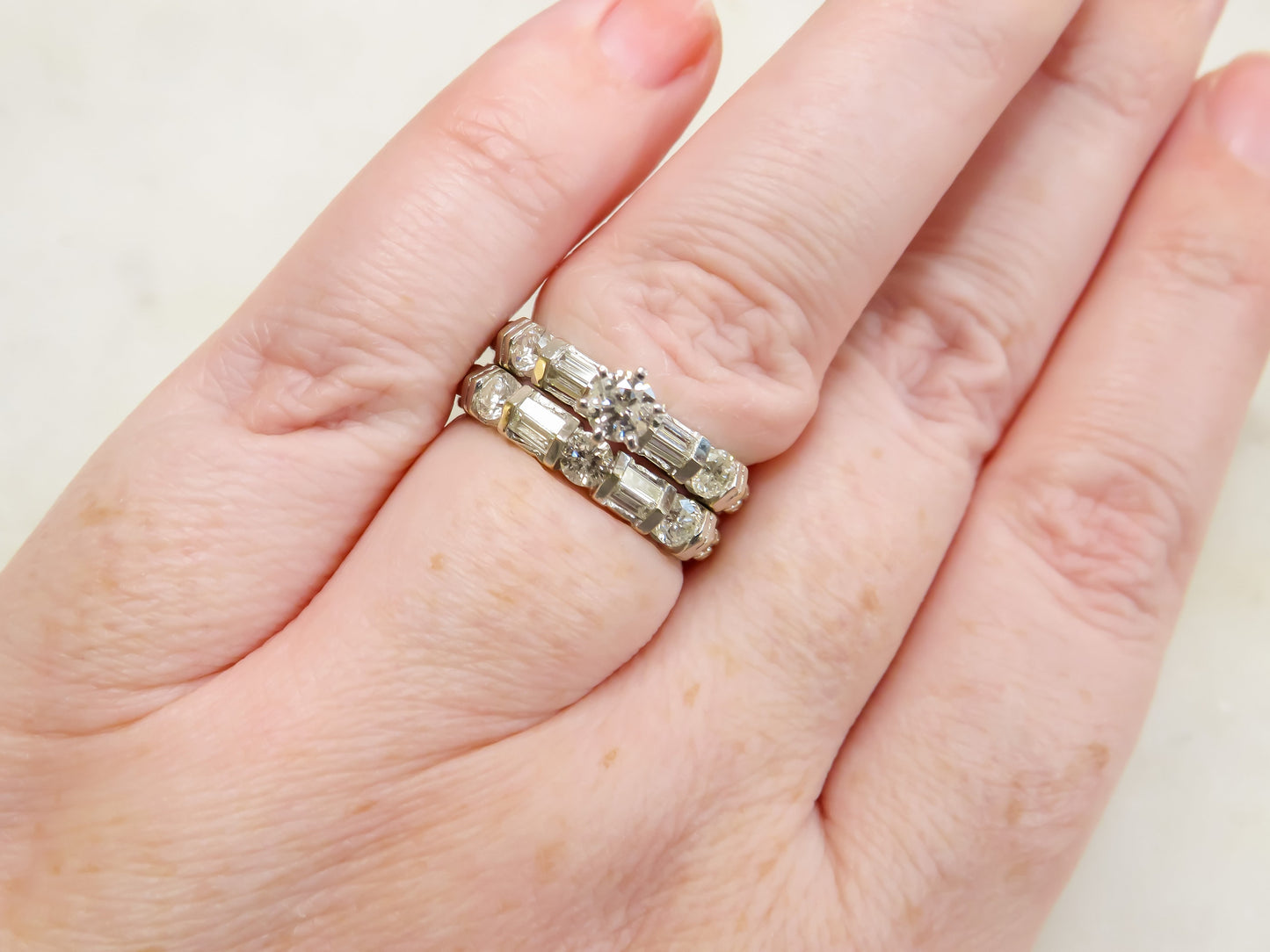 Vintage Diamond Bridal Set