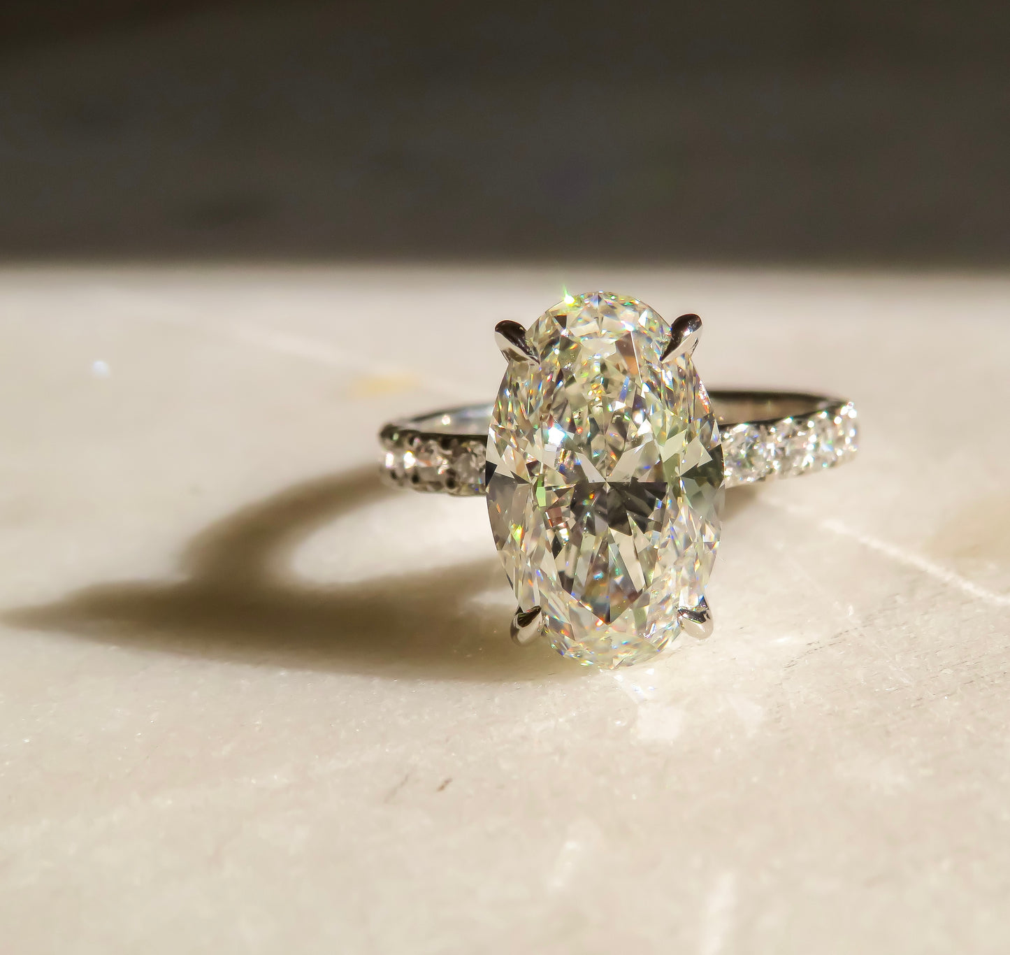 4.01 Carat GIA Certified Diamond Ring in Platinum