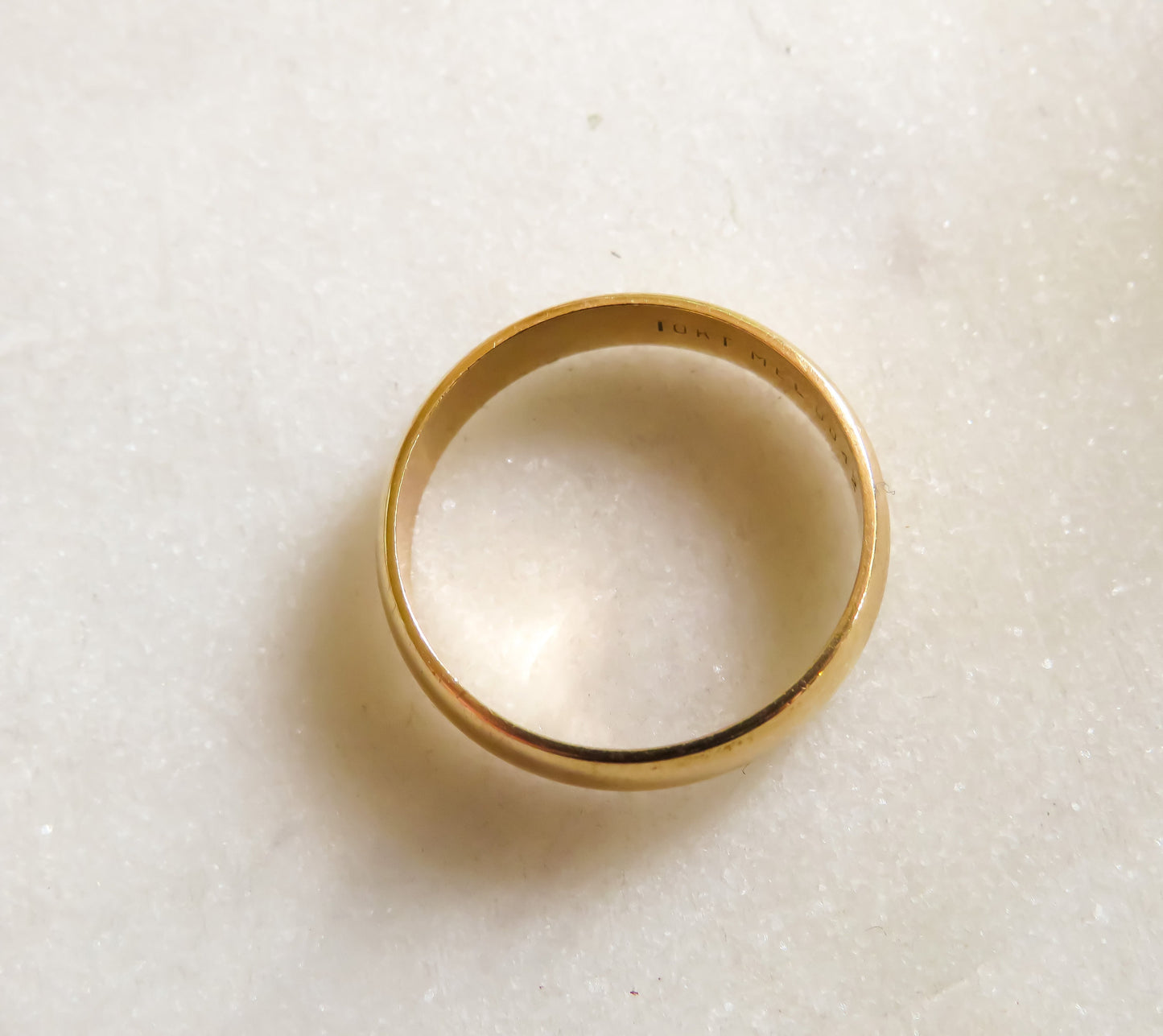 Vintage 10K Yellow Gold Band