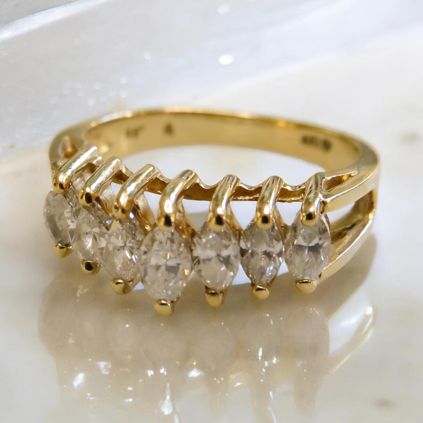 Vintage Marquise Diamond Band