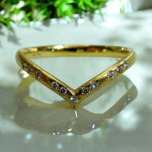 Adel Chefridi Designer Nesting Band in 18K Yellow Gold