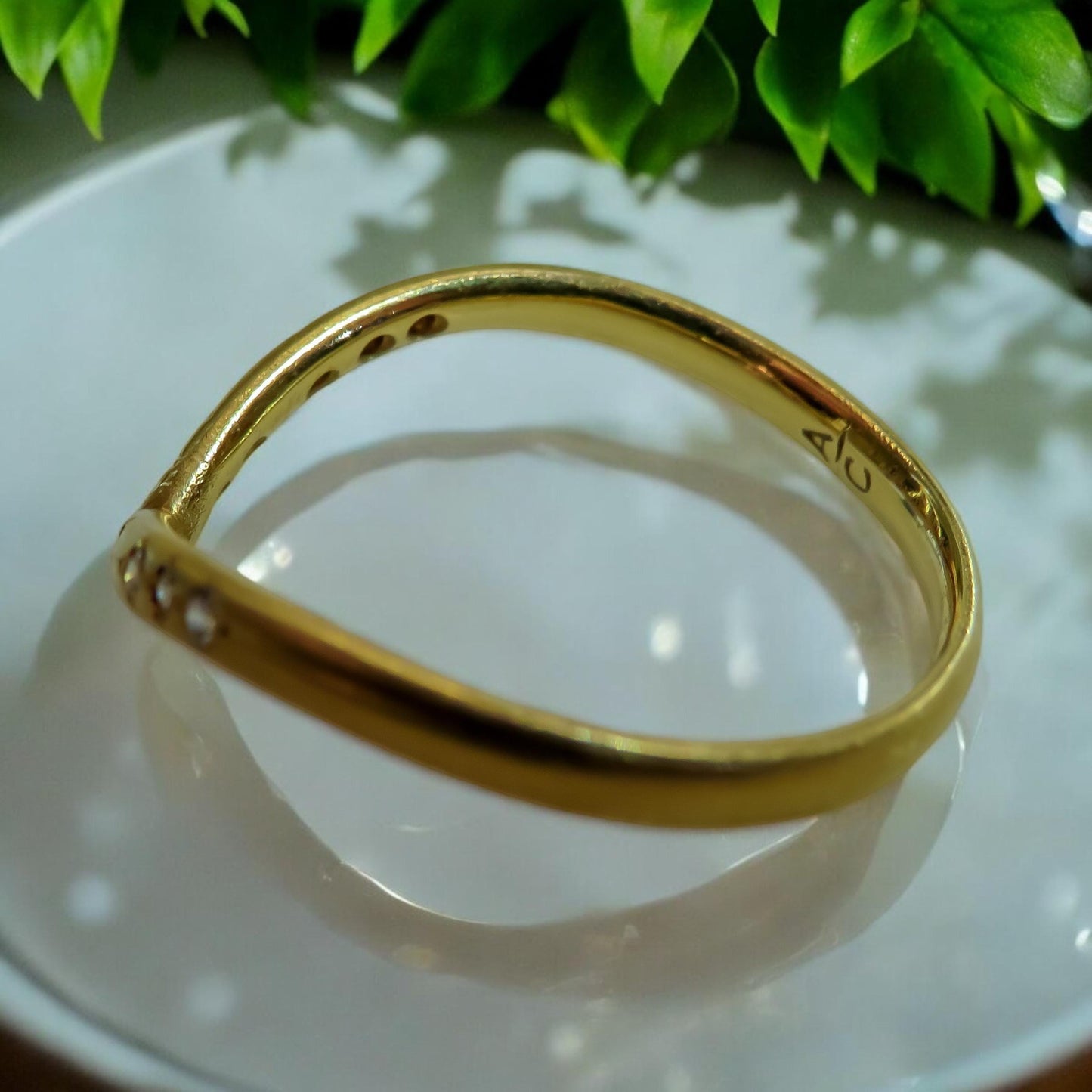 Adel Chefridi Designer Nesting Band in 18K Yellow Gold