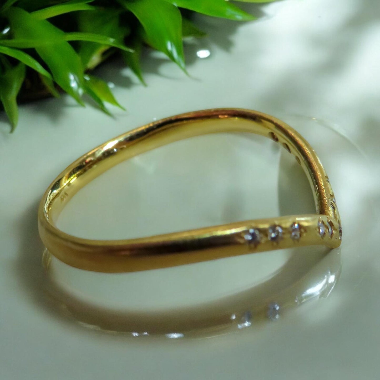 Adel Chefridi Designer Nesting Band in 18K Yellow Gold