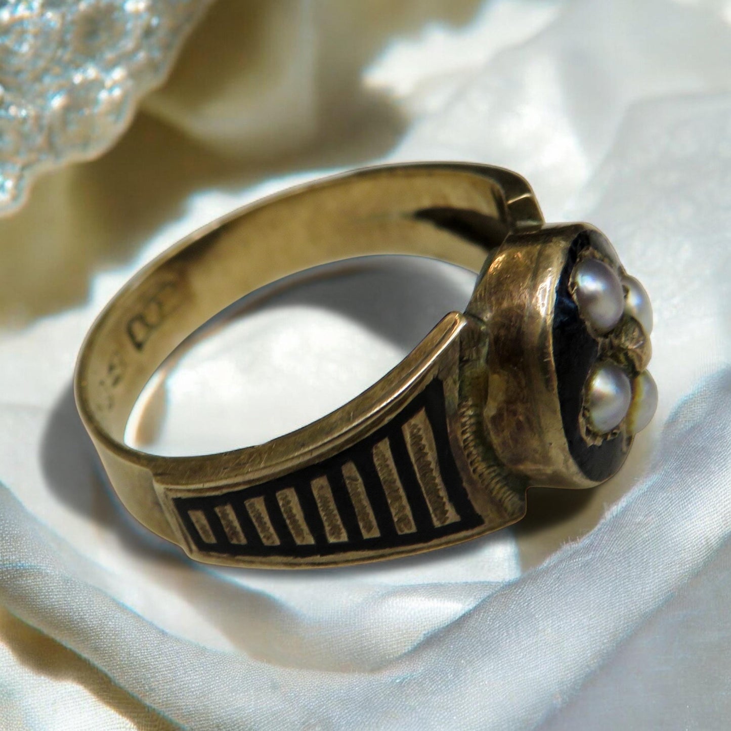 Mourning Ring with Hidden Locket