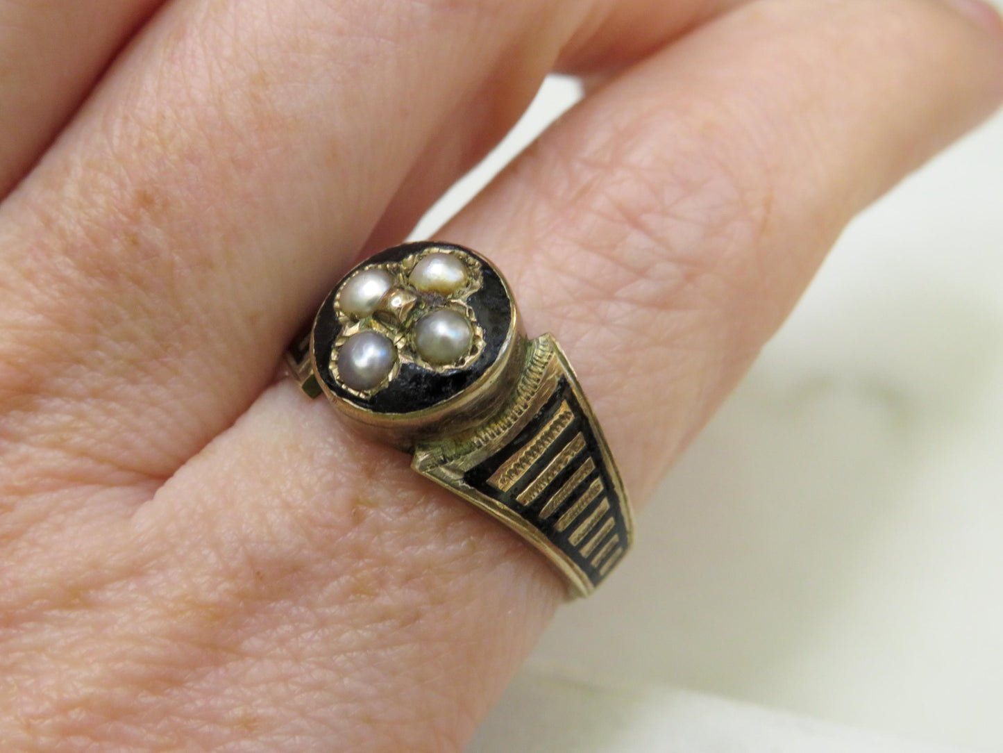 Mourning Ring with Hidden Locket