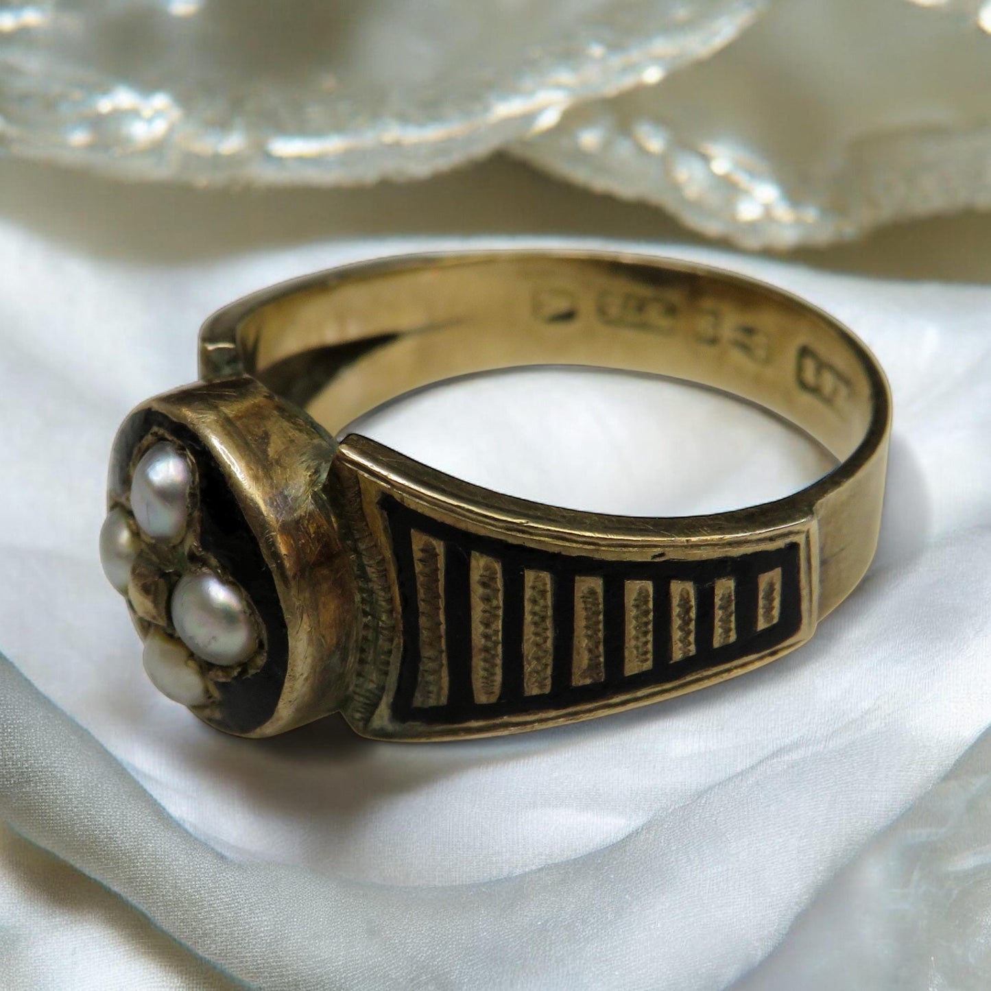Mourning Ring with Hidden Locket
