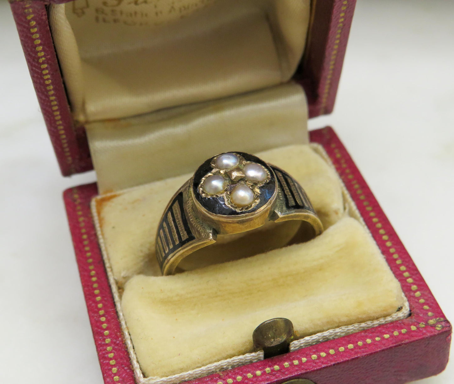 Mourning Ring with Hidden Locket