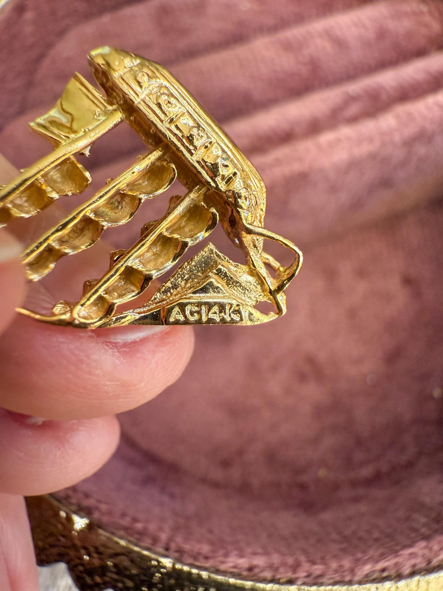 Vintage 14K Gold Sailboat Charm