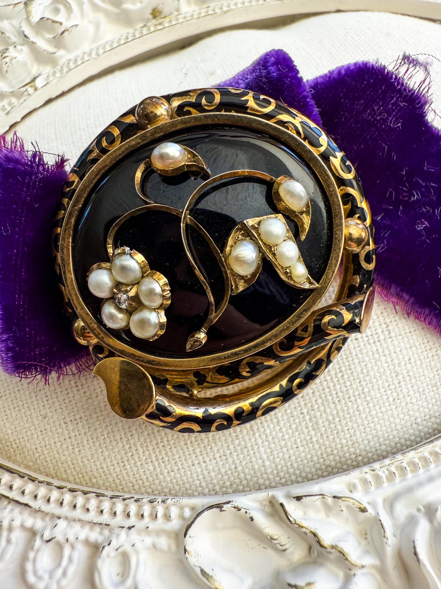 Victorian Mourning Brooch