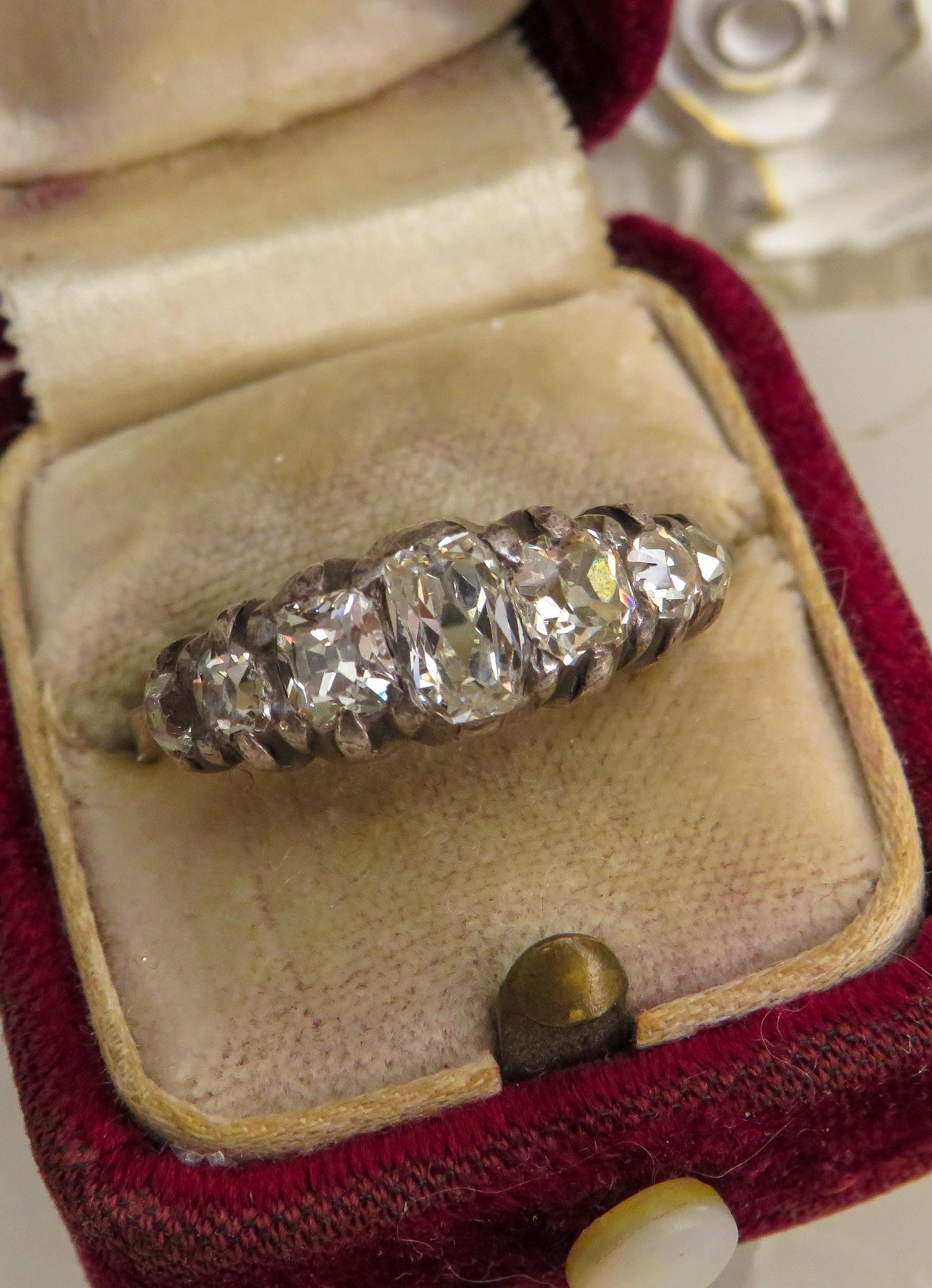 Early Victorian Seven-Stone Diamond Ring