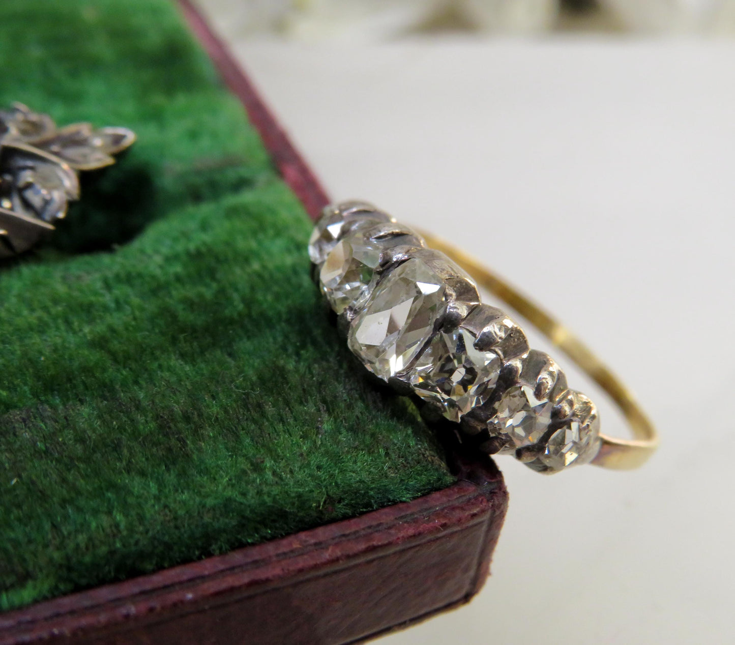 Early Victorian Seven-Stone Diamond Ring